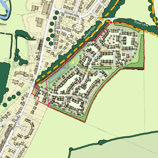 Consent for 150 houses at Long Melford - FPCR Environment and Design Ltd